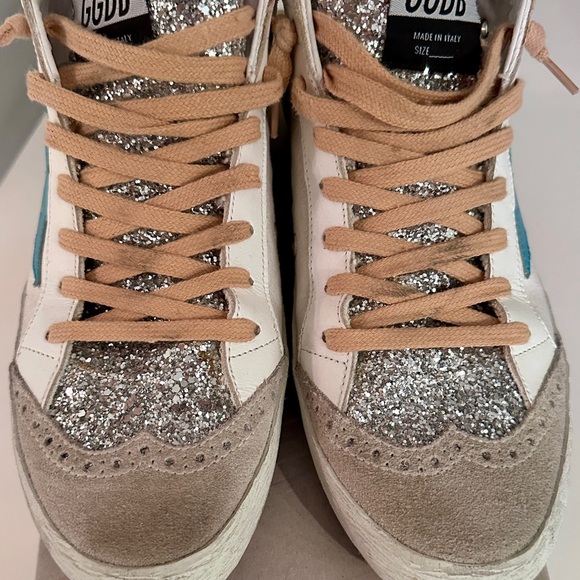 Golden Goose Glitter, Canvas, Suede, Python Mid Star Size 9 - Picture 11 of 12
